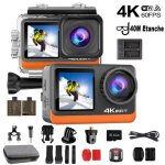 Caméra sport - q80tr ebrécher:sony 386 double ecran 24 mp eis 2 batterie caméra etanche 40m Caméra sport - q80tr ebrécher:sony 386 double ecran 24 mp eis 2 batterie caméra etanche 40m