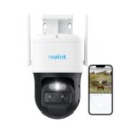 Cam�ra de surveillance 4mp 4g lte reolink trackmix prohd avec suivi auto zoom 6x et deux objectifs