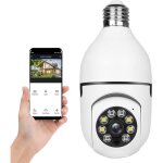 Camra surveillance e27 1080p smart home camra de vision nocturne infrarouge couleur wifi 24 ghz / 5g ...