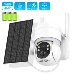 Cam�ra de surveillance ext�rieur batterie solaire sans fil prumya 4mp d�tection de mouvement ai compatible ...