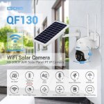 Camra de surveillance extrieure solaire ip wifi hd 1080p ip66 prumya qf130 avec capteur pir et alarme ...