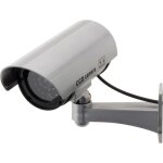 Caméra de surveillance factice avec led intérieur / extérieur - otio Caméra de surveillance factice avec led intérieur / extérieur - otio