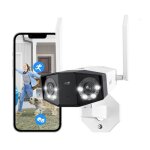 Cam�ra de surveillance reolink duo series m61s 8mp wifi - double objectif 180� - vision nocturne