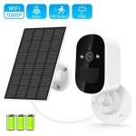 Cam�ra de surveillance solaire sans fil wifi prumya camera de securite exterieure full hd ip �tanche ...