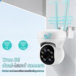 Camra de surveillance wifi extrieur 1080mp 2. 4 + 5g wifi zoom 4x audio bidirectionnel vision nocturne ...