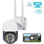 Camra de surveillance wifi extrieure prumya 1080p - audio bidirectionnel - dtecteur de mouvement ip66 ...