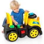 Camion 3 - en - 1 molto - trotteur + jeu de 50 blocs - jaune - mixte - a partir de 12 mois