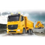 Camion  benne tlcommand mercedes - benz arocs 1:20 - jamara - jaune - led - 4 roues motrices