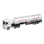 Camion citerne keenso - mod�le camion p�trolier - alliage + abs - blanc - simulation 1:50 - d�tachable ...