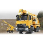 Camion grue g�ante t�l�command� t�l�guid� mercedes liebher 1:20 lumi�re