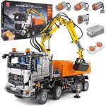 Mould king 19007 technologie grue pneumatique camion tlcommande bloc jouet set (2819 pcs)