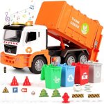 Camion poubelle jouet enfant avec lumire son jouet camion poubelle  friction pour 3 - 6 ans garcon ...