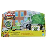 Camion poubelle play - doh wheels - play - doh - avec p�te � imitation ordures et 3 pots de p�te � modeler ...