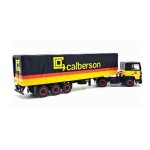 Camion renault r310 semi - remorque savoyarde 3 essieux calberson vhicule de collection 1 / 43 mtal ...
