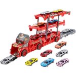 Camion de transport voiture jouet mini vhicules pour enfants - surenhap - rouge - garon - 3 ans et ...