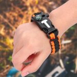 Camping en plein air paracord bracelets pour homme femme parachute corde fermoir survie bracelet homme ...