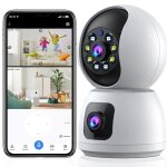 Camra surveillance wifi 2. 4 / 5ghz 360 sans fil interieur 2mp2mp double objectif babyphone camra mouvement ...