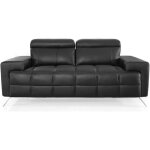 Canap� 2 places cuir jacob - angle droit