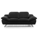 Canap 2 places en cuir sarm - angle droit