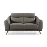 Canap� 2 places - la maison du canap� - sianna - cuir de vachette - marron - angle droit