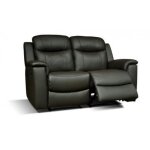 Canap 2 places relax evasion en cuir - noir