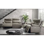 Canapé de 3 places (2 relax électriques) en microfibre couleur gris - longueur 194 x profondeur 97 x ... Canapé de 3 places (2 relax électriques) en microfibre couleur gris - longueur 194 x profondeur 97 x ...