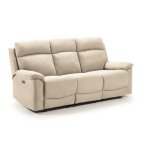 Canapé de 3 places (2 relax électriques) en tissu couleur ivoire - longueur 192 x profondeur 87 x hauteur ... Canapé de 3 places (2 relax électriques) en tissu couleur ivoire - longueur 192 x profondeur 87 x hauteur ...