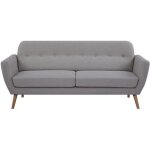 Canapé - 3 places - lilly - tissu beige - 193 x 79 x 86 cm - senho Canapé - 3 places - lilly - tissu beige - 193 x 79 x 86 cm - senho