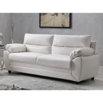 Canap� 3 places manoa en simili - blanc