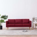 Vidaxl canap� � 3 places banquette sofa de salon causeuse meuble de salon mobilier de salon maison salle ...