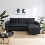 Canap� dangle convertible wade 3 places gris anthracite