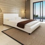 Canap dangle convertible - ovonni - scandinave - blanc crme - cuir synthtique