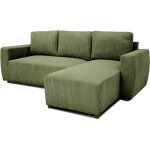 Canapé dangle convertible réversible 3 / 4 places - pharell - tissu velours côtelé kaki - coffre - 224 ... Canapé dangle convertible réversible 3 / 4 places - pharell - tissu velours côtelé kaki - coffre - 224 ...