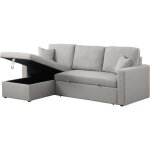 Canap� dangle convertible / r�versible avec coffre alain - 3 places - gris clair