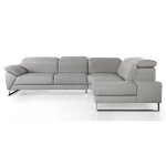 Canap dangle - la maison du canap - raphael - cuir de vachette - 3 places - gris