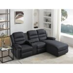 Canap� dangle droit relax en tissu anthracite macedonia
