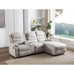 Canap� dangle droit relax en tissu beige macedonia