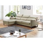 Canap dangle gauche en cuir de buffle beige salvi