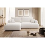 Canap� dangle - ovo - avec fonction de couchage en forme de l - cr�me - avec coffre � boucle c�t� gauche ...