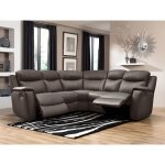 Canap dangle relax cuir evasion - chocolat - relaxation - moelleux - classique - intemporel