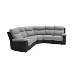 Canapé dangle de relaxation oscar 5 places bi - matière - gris / noir - l238 x p238 x h99cm - loungitude ... Canapé dangle de relaxation oscar 5 places bi - matière - gris / noir - l238 x p238 x h99cm - loungitude ...