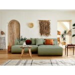 Onyx - canapé modulable dangle réversible 4 places - en tissu - vert sauge Onyx - canapé modulable dangle réversible 4 places - en tissu - vert sauge