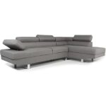 Canap� dangle avec t�ti�res relevables alfa tissu gris