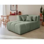 Canapé caracas - module dassise méridienne gauche - tissu - vert sauge - 2 places - contemporain - design ... Canapé caracas - module dassise méridienne gauche - tissu - vert sauge - 2 places - contemporain - design ...