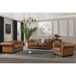 Canapés chesterfield 3 places 2 places et un fauteuil brenton 100% cuir de buffle premium - caramel vintage ... Canapés chesterfield 3 places 2 places et un fauteuil brenton 100% cuir de buffle premium - caramel vintage ...