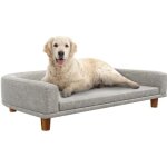 Pawhut - canapé pour chien - tissu de polyester - 98x67x25cm - gris Pawhut - canapé pour chien - tissu de polyester - 98x67x25cm - gris