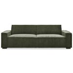 Canap� clic - clac 3 places roger velours c�tel� vert