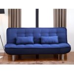 Canap� clic - clac mishan en tissu - bleu - vente - unique - 3 places - contemporain
