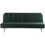Canap� clic clac velours james - 180 x 83 x 75 cm - 3 places - vert fonc�.