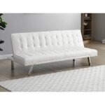 Canap� convertible clic - clac en simili blanc guillaume